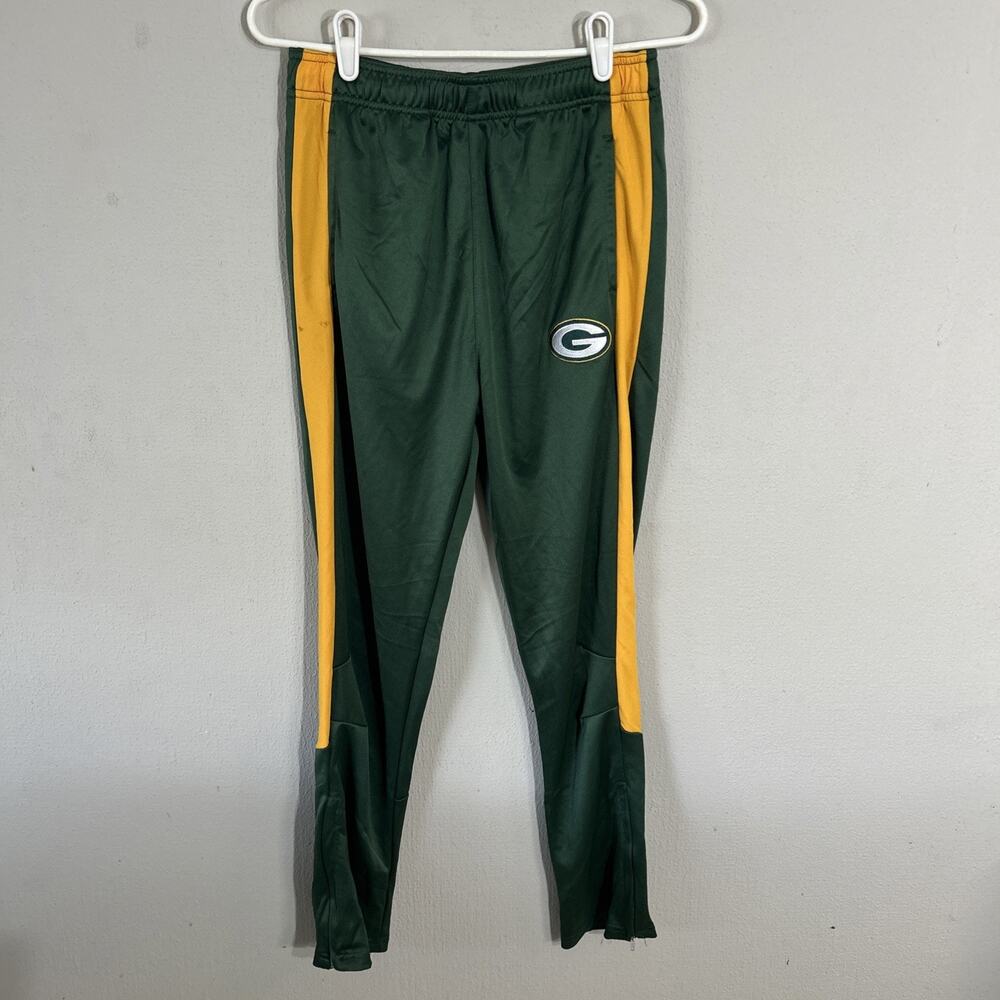 NFL Green Bay Packers Track Pants Size Youth L(14/16) Zipper Bottoms